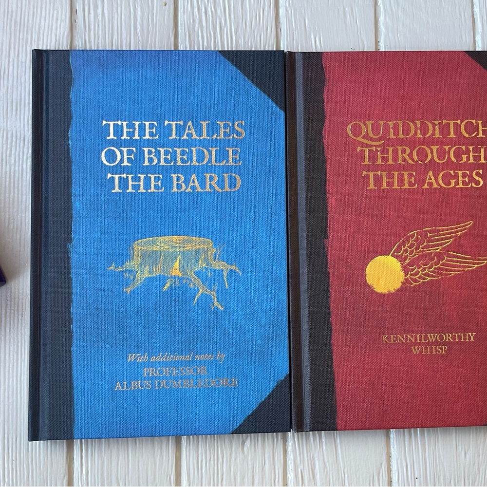 Harry Potter Hogwarts Classics Book Set of 2 Quidditch & Tales of Beedle Bard - Picture 7 of 8